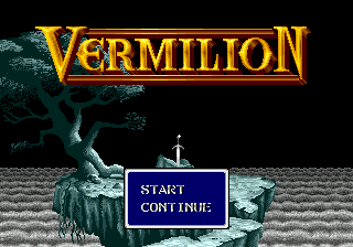 Vermilion title screen for Sega Mega Drive